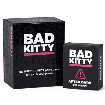 BAD KITTY Party Game + After Dark Expansion Set - The Ultimate Meme Game with Cats - The Cats Against Humans Card Game