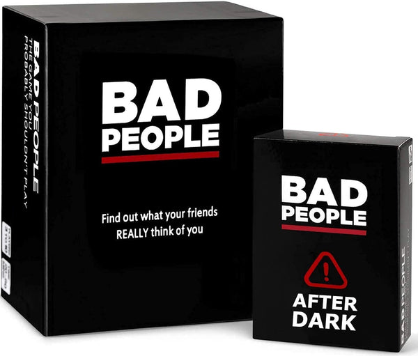 BAD PEOPLE Party Game + After Dark Expansion Set - Hilarious Adult
