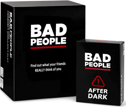 BAD PEOPLE Party Game + After Dark Expansion Set - Hilarious Adult Card