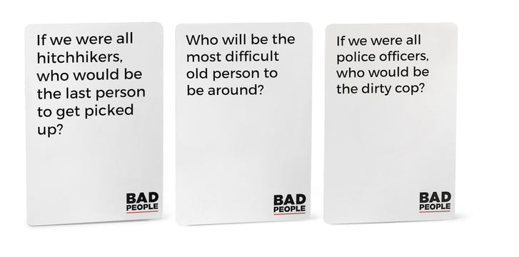 BAD PEOPLE Party Game - Find Out What Your Friends Really Think of You