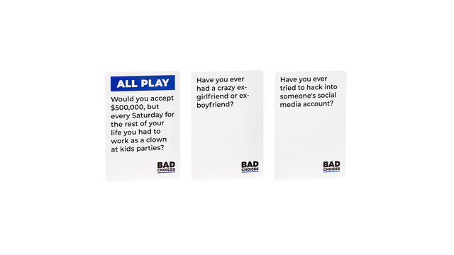 BAD CHOICES Party Game - The Have You Ever? Game - Hilarious Adult Card Game
