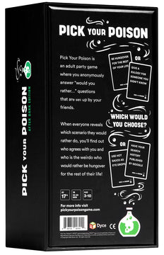 Pick Your Poison After Dark Party Game - The “What Would You Rather Do?” Adult Card Game