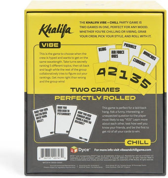 Wiz Khalifa Party Game – Vibe & CHILL | Adult Party Card Game (2 Games in 1) | Chill Party Game to Live The High Life for House Parties, 420 Social Gatherings & Game Nights with Friends