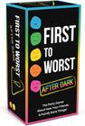 FIRST TO WORST After Dark Party Game – The Adult Card Game About How Your Friends & Family Rank Things | Funny Ranking & Guessing Board Game for Adults, Couples, Game Nights, Parties & Fun Gift Ideas