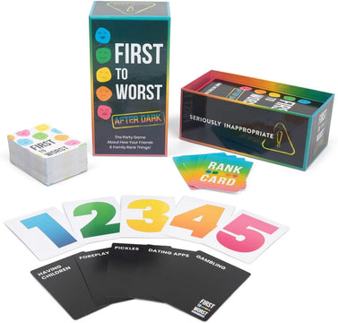 FIRST TO WORST After Dark Party Game – The Adult Card Game About How Your Friends & Family Rank Things | Funny Ranking & Guessing Board Game for Adults, Couples, Game Nights, Parties & Fun Gift Ideas