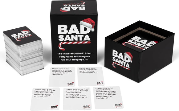Bad Santa BAD SANTA The Have You Ever? Holiday Adult Party Game for Your Naughty List