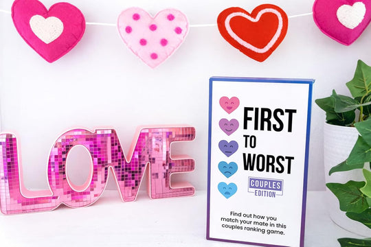 First to Worst Party Game – Couples Connection | Adult Relationship Card Game for Date Nights | Funny Ranking & Guessing Board Game for Friends, Valentine’s Day, & Gift Ideas