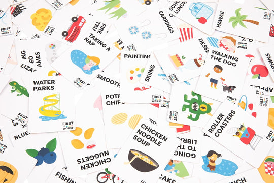 First to Worst Kids Party Game About How Your Friends & Family Rank Things