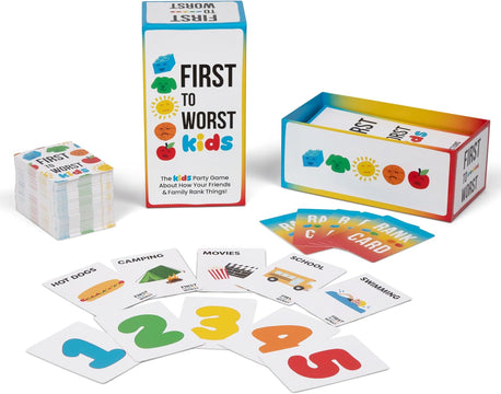 First to Worst Kids Party Game About How Your Friends & Family Rank Things