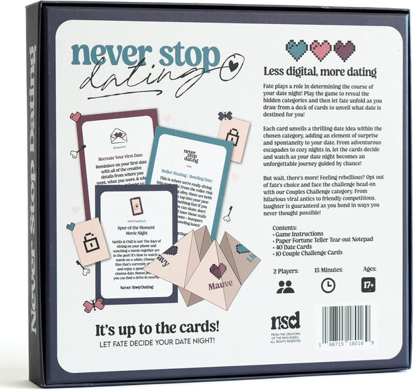 Never Stop Dating - The Ultimate Romantic Date Night Activity Game for ...