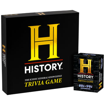History Channel Trivia Board Game Deluxe Edition with 80s & 90s Expansion Pack - 2400+ General Knowledge Questions