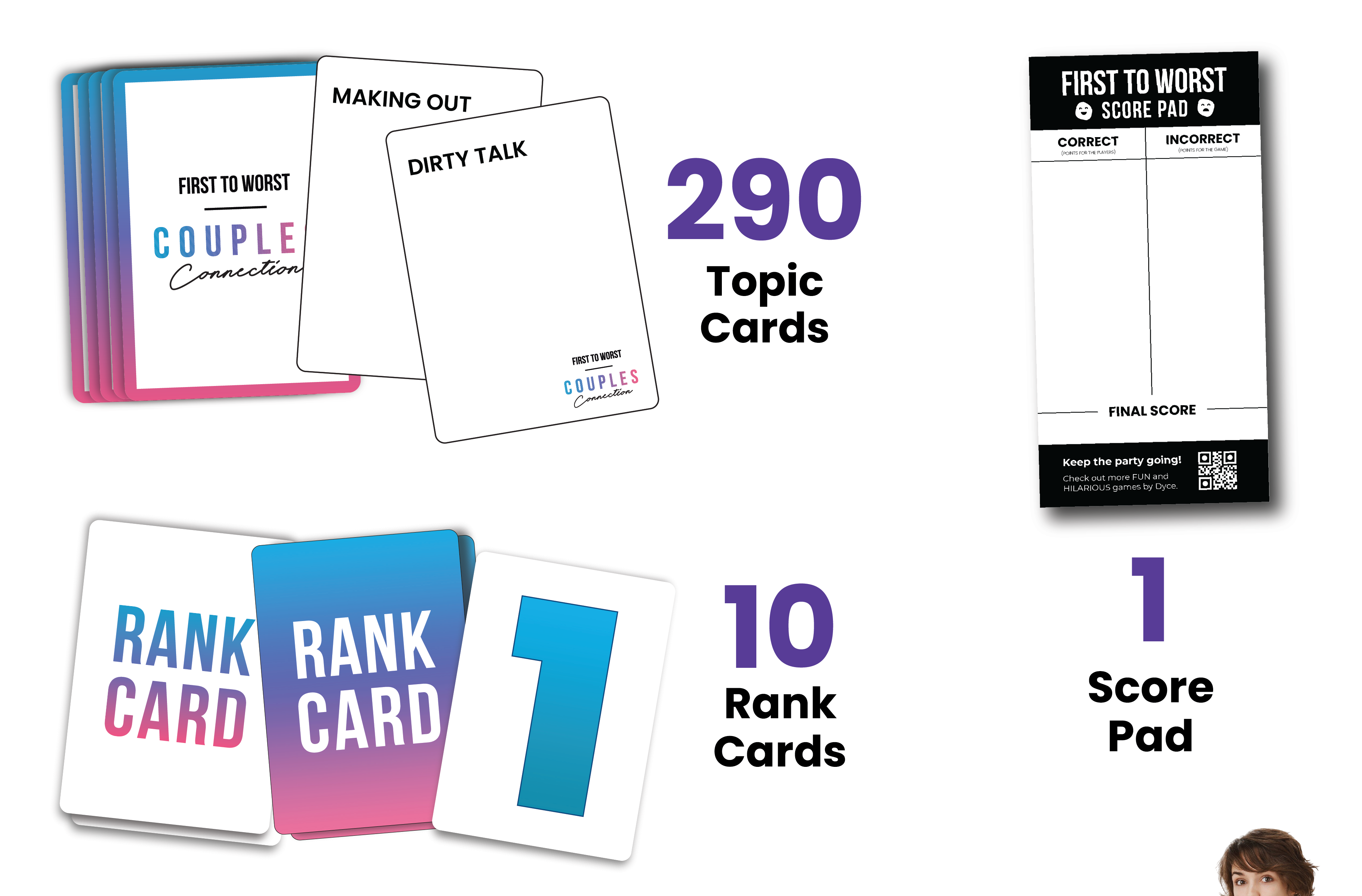 First to Worst Party Game – Couples Connection | Adult Relationship Card Game for Date Nights | Funny Ranking & Guessing Board Game for Friends, Valentine’s Day, & Gift Ideas