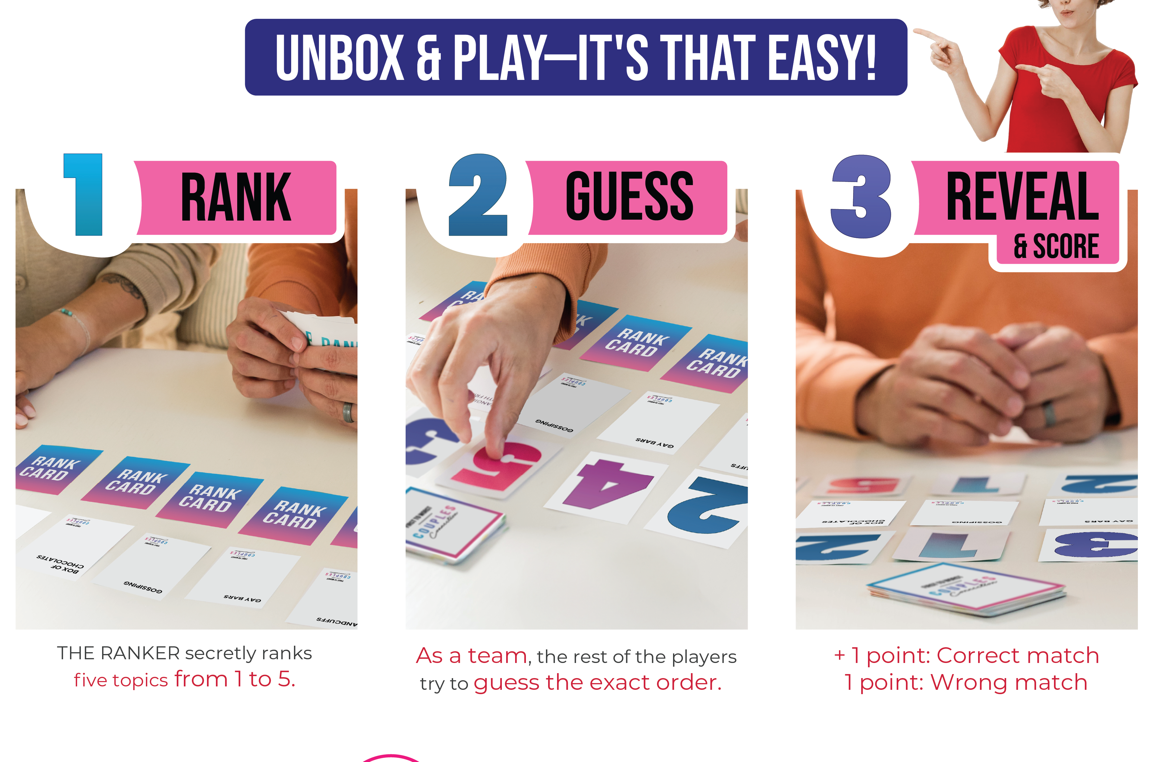 First to Worst Party Game – Couples Connection | Adult Relationship Card Game for Date Nights | Funny Ranking & Guessing Board Game for Friends, Valentine’s Day, & Gift Ideas