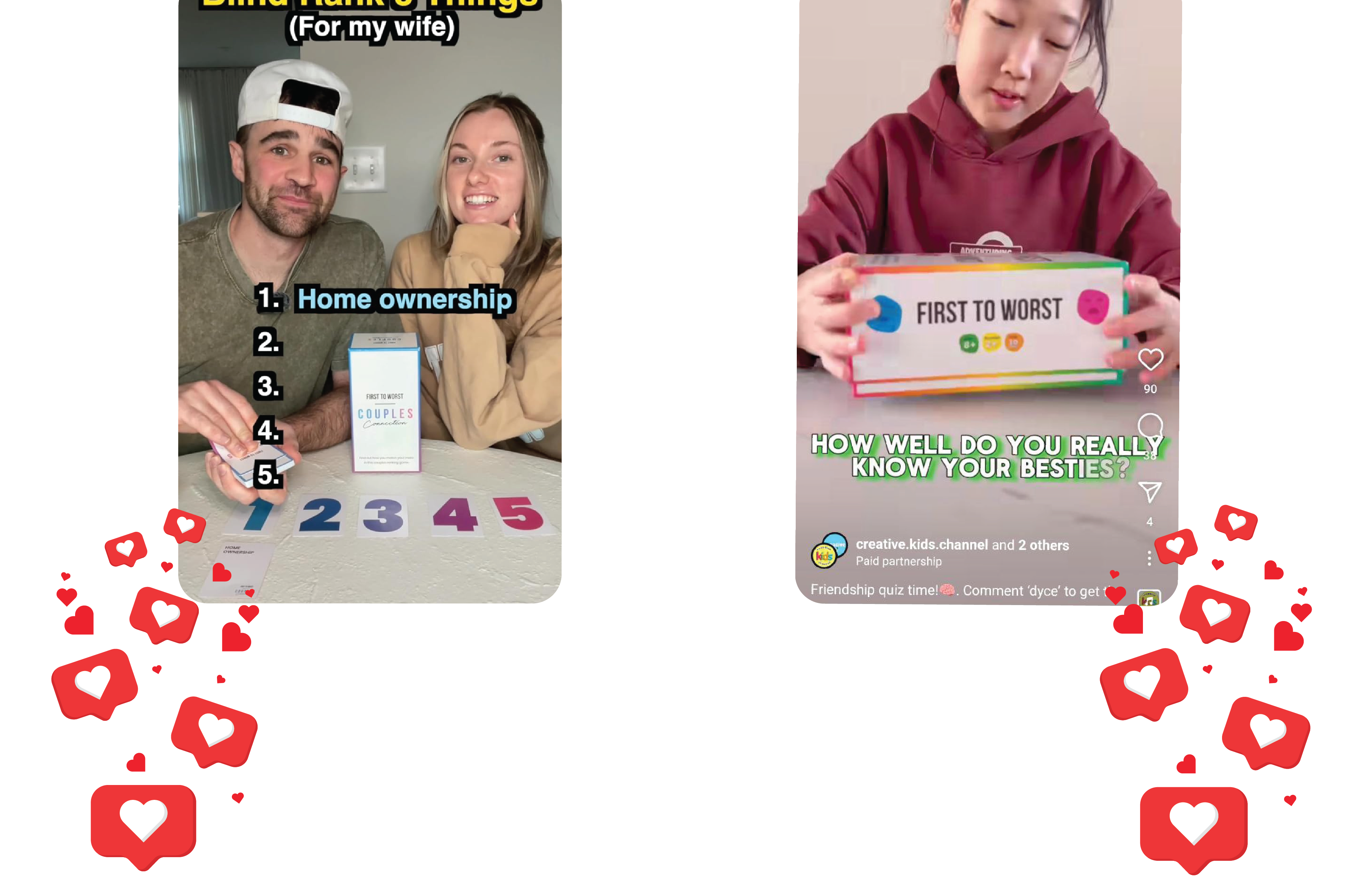 First to Worst Party Game – Couples Connection | Adult Relationship Card Game for Date Nights | Funny Ranking & Guessing Board Game for Friends, Valentine’s Day, & Gift Ideas