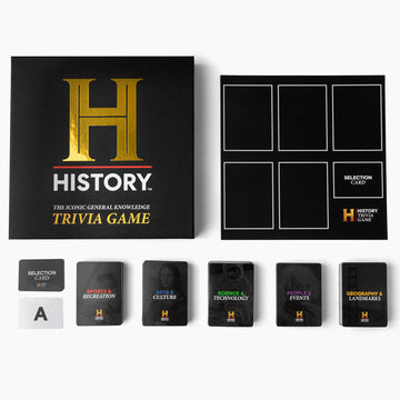 History Channel Trivia Board Game Deluxe Edition with 80s & 90s Expansion Pack - 2400+ General Knowledge Questions