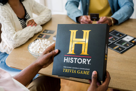 History Channel Trivia Board Game Deluxe Edition with 80s & 90s Expansion Pack - 2400+ General Knowledge Questions