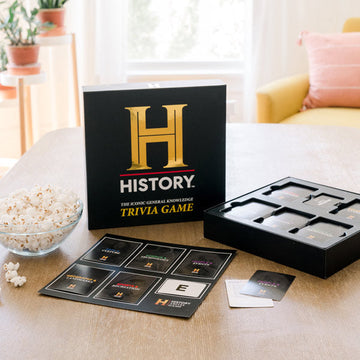 History Channel Trivia Board Game Deluxe Edition with 80s & 90s Expansion Pack - 2400+ General Knowledge Questions